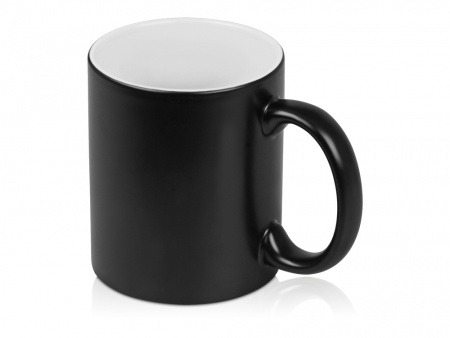 Кружка с покрытием для гравировки «Subcolor BLK», черный/белый (Р)