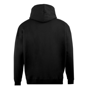 Толстовка унисекс оверсайз на молнии с капюшоном сэндвич 320, 100, Чёрный,  (20)  (44/XS)