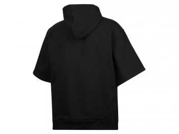 Худи оверсайз с коротким рукавом «Warsaw» унисекс, черный