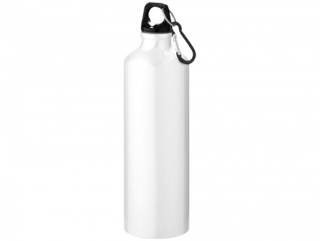 Алюминиевая бутылка для воды Oregon объемом 770 мл с карабином - Белый (P)