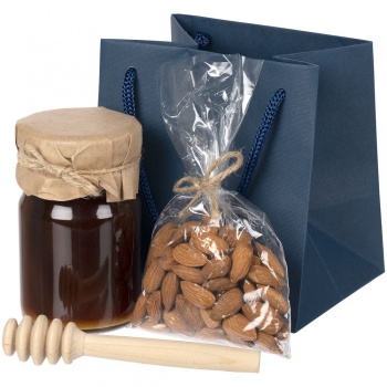 Пакет бумажный под кружку Cupfull, темно-синий