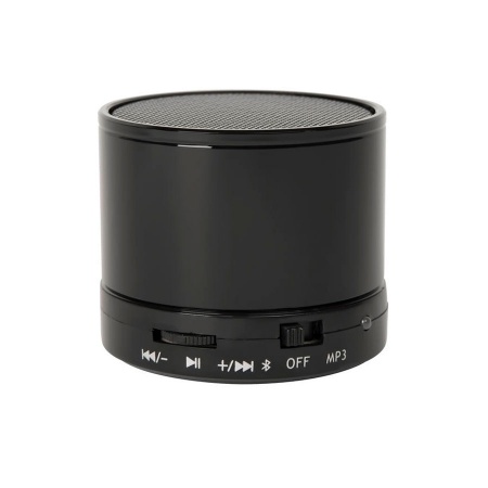 Портативная bluetooth-колонка "Martins", черный, 5,9х5 см,пластик,металл
