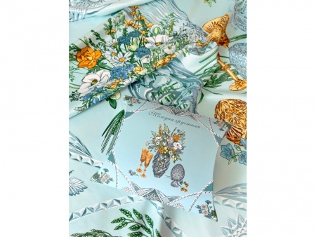 Платок «Мелодия хрусталя», голубой