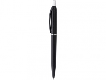 Пластиковая шариковая ручка"Vivid" с покрытием металлик, черный