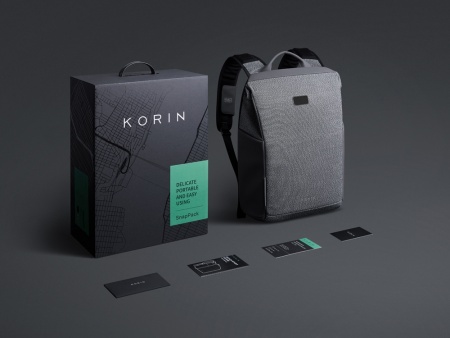 Антикражный рюкзак SnapPack для ноутбука 16", серый