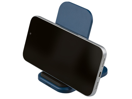Беспроводное зарядное устройство «Foldy», 15 Вт, темно-синий