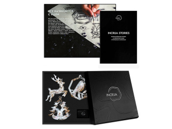 Елочные игрушки ( Снегирь+ Олень+ Ель) Розовый кварц