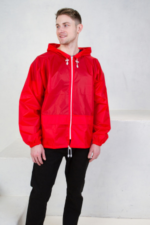 Ветровка унисекс STAN таффета 190T PU, 65, 306, Черный,  (173)  (52/XL)