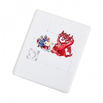 Игра  "Пятнашки" 16+, 9х7,6х0,6 см, пластик, тампопечать