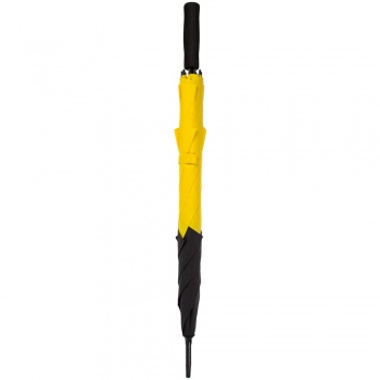 Квадратный зонт-трость Octagon, черный с желтым