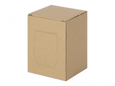 Вакуумная термокружка "Sense", непротекаемая крышка, крафтовая упаковка, белый (Р)