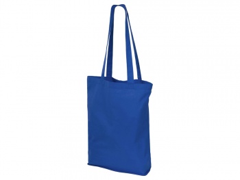 Складывающаяся сумка Skit из хлопка на молнии, синий