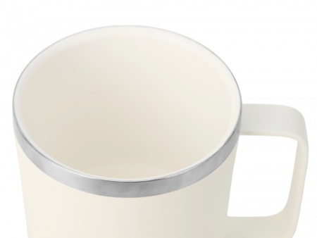 Стальная кружка с двойными стенками "Swipe", белый0,00