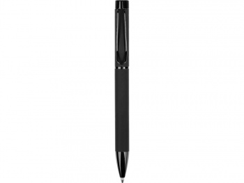 Металлическая шариковая ручка "Black Lama", софт-тач, черный