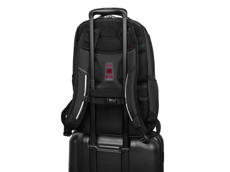 Рюкзак WENGER Cosmic 17", чёрный, переработанный ПЭТ/ПВХ/полиэстер, 34 x 23 x 49 см, 30 л