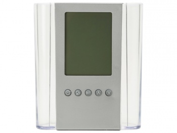 Подставка "Минута", прозрачный/серебристый