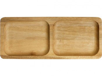 Менажница из акации с двумя секциями "Almond"