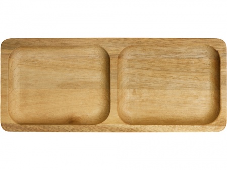 Менажница из акации с двумя секциями "Almond"