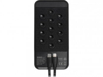 Портативное беспроводное зарядное устройство «Octopus Air», 5000 mAh, черный