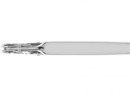 Подарочный винный набор из штопора и кожаного чехла для штопора ClickCut Set, серебристый