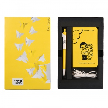 Набор подарочный POWER BOX MINI: Универсальный аккумулятор(5000мАh) и ручка, шт