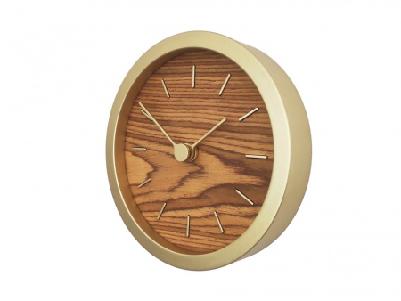 Часы настенные "Gracie" XS, натуральные с золотистым