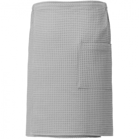 Килт вафельный мужской Onsen, светло-серый, единый размер