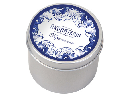 Набор: платок «Гжель» и свеча «Птица счастья»