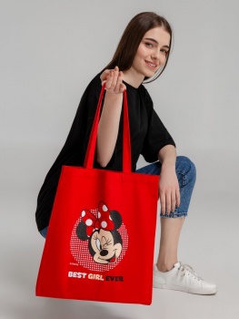 Холщовая сумка «Минни Маус. Best Girl Ever», красная Холщовая сумка «Минни Маус. Best Girl Ever», красная