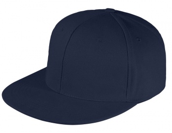 Бейсболка Snapback с прямым козырьком, темно-синяя Бейсболка Snapback с прямым козырьком, темно-синяя