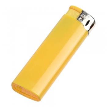 Зажигалка пьезо Flameclub, многоразовая, желтая