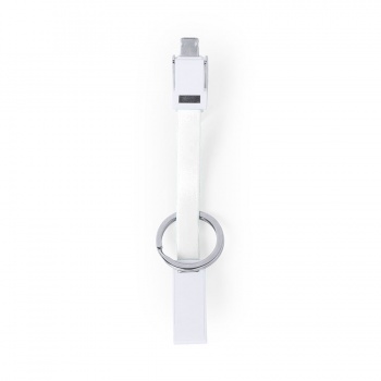 Компактный универсальный кабель для зарядки DUO-CAB, белый