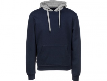Толстовка с капюшоном "Amsterdam" мужская, темно-синий/серый меланж