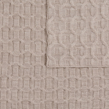 Плед Braidera, бежевый меланж