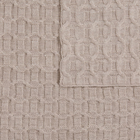 Плед Braidera, бежевый меланж