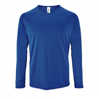 Футболка с длинным рукавом Sporty LSL Men, ярко-синяя Футболка с длинным рукавом Sporty LSL Men, ярко-синяя