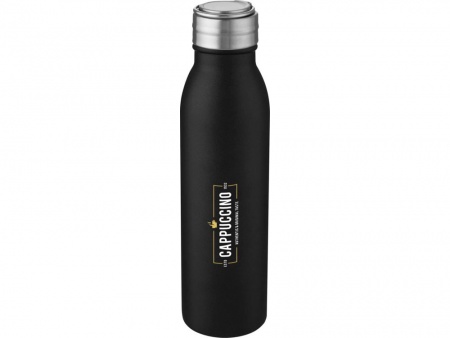 Harper, спортивная бутылка из нержавеющей стали объемом 700 мл с металлической петлей, черный