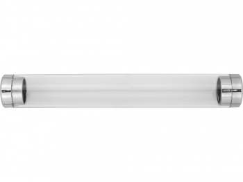 Тубус для 1 ручки «Аяс», прозрачный/серебристый