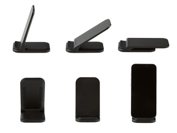 Беспроводное зарядное устройство «Foldy», 15 Вт, черный