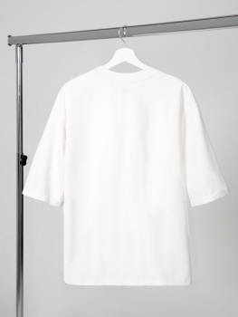 Футболка оверсайз унисекс Kosmos 2.0, кремовая