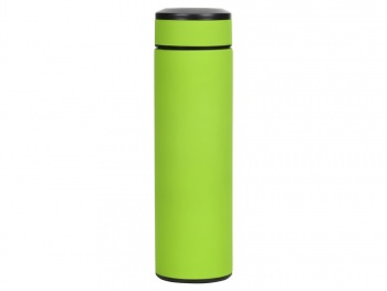 Термос «Confident» с покрытием soft-touch 420мл, зеленое яблоко