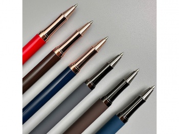 Ручка металлическая шариковая "Venezia Pragmatico" софт-тач, синий