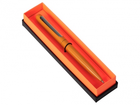 Ручка в футляре "Blooming Skate", оранжевый