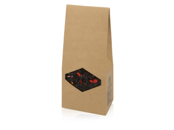 Подарочный набор с зонтом и термобутылкой в шопере, бордовый