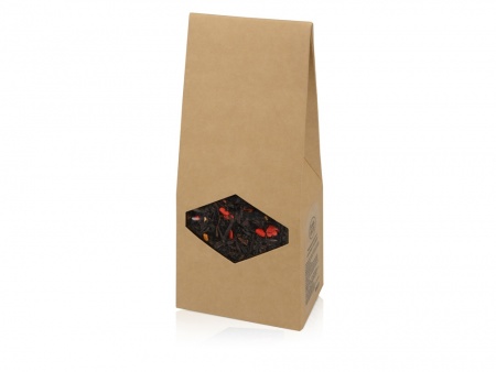 Подарочный набор с зонтом и термобутылкой в шопере, черный