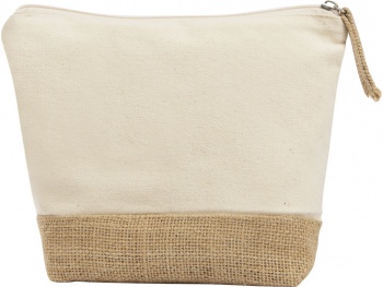 Косметичка "Jute" из хлопка и джута, натуральный