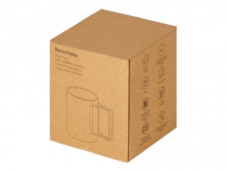 Стальная кружка с двойными стенками и складными ручками "Kamchatka"