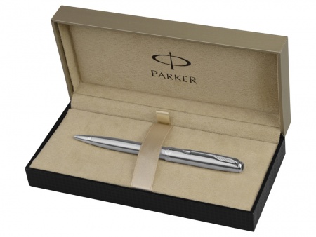 Ручка шариковая Parker модель Sonnet Stainless Steel СT в футляре