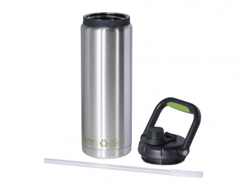 Вакуумный термос «Canyon Jug» из переработанной стали, серебристый, 1430 мл