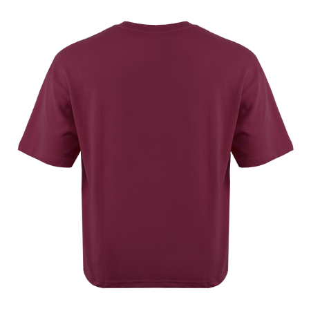 Футболка унисекс оверсайз STAN хлопок/полиэстер 260, 40, Бордовый,  (66)  (56/XXXL)